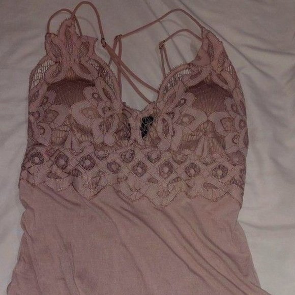 Rue21 Tops - RUE 21 SPAGUETTI STRAP TOP BLOUSE LACE SMALL GUC BODYSUIT